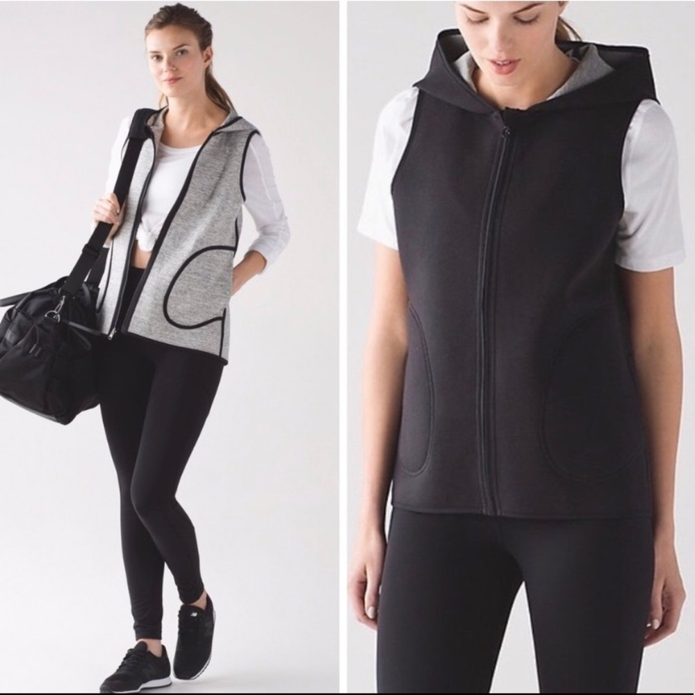 Lululemon Insculpt reversible hoodie vest, Size 8